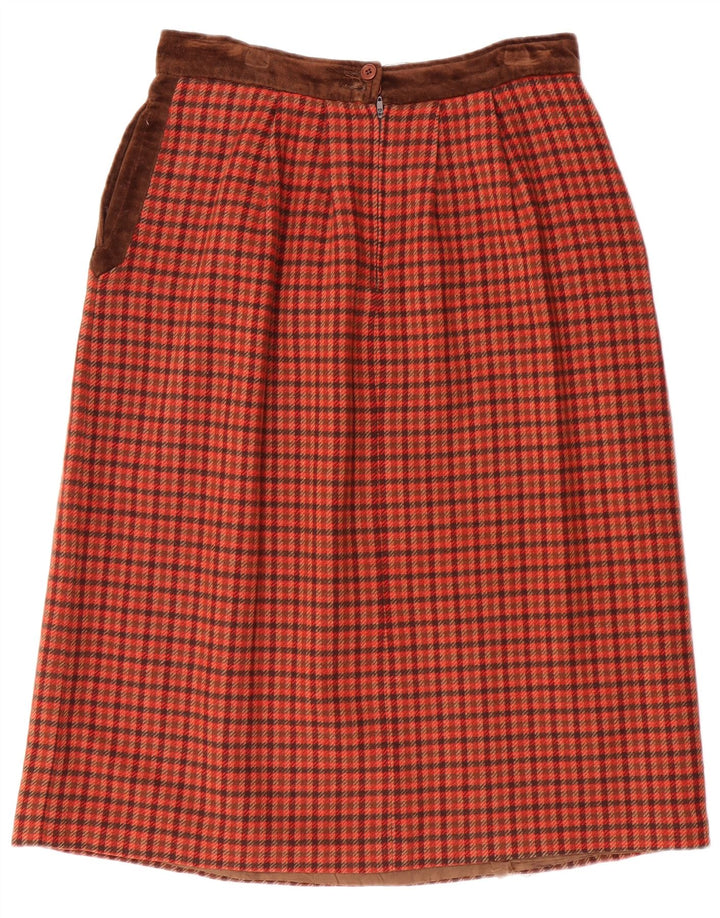 VALENTINO Ženska Miss V suknja A-kroja W30 Srednja crvena vunena guma