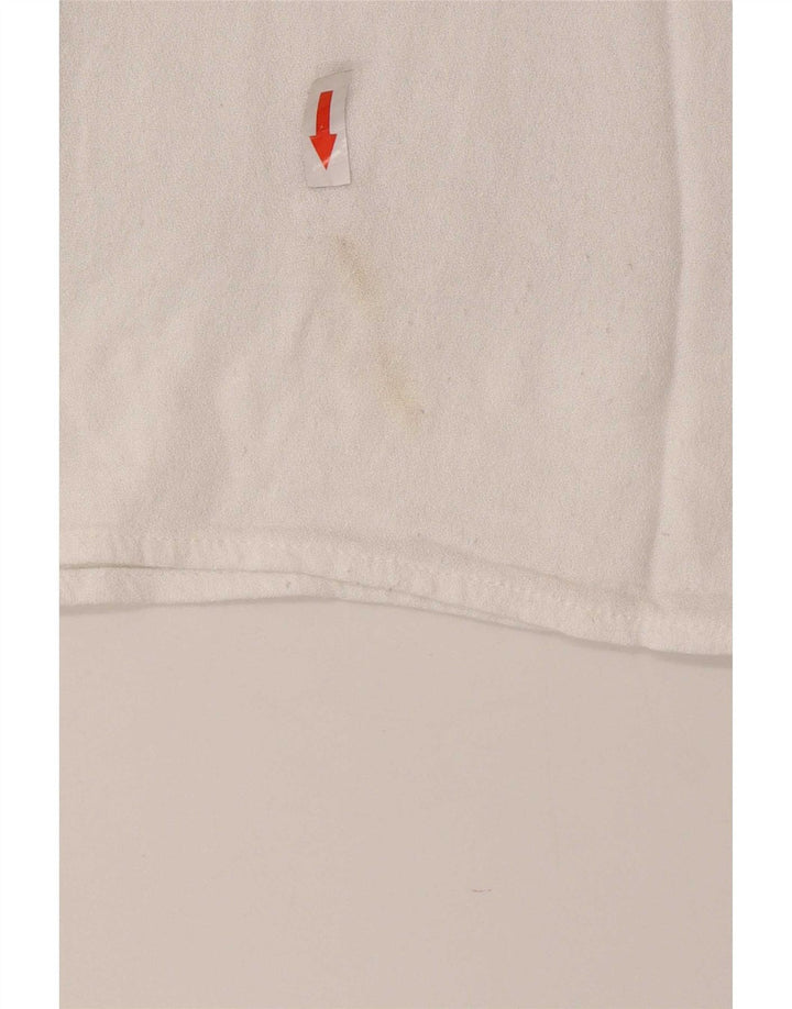 Zara ženski gornji dio heklane bluze UK 12 Medium Beige Colourblock Poliester