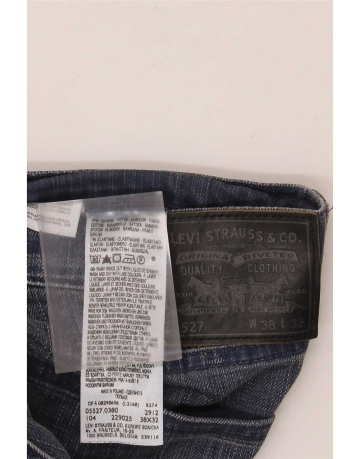 Levi's muške 527 Bootcut traperice W38 L32 plavi pamuk