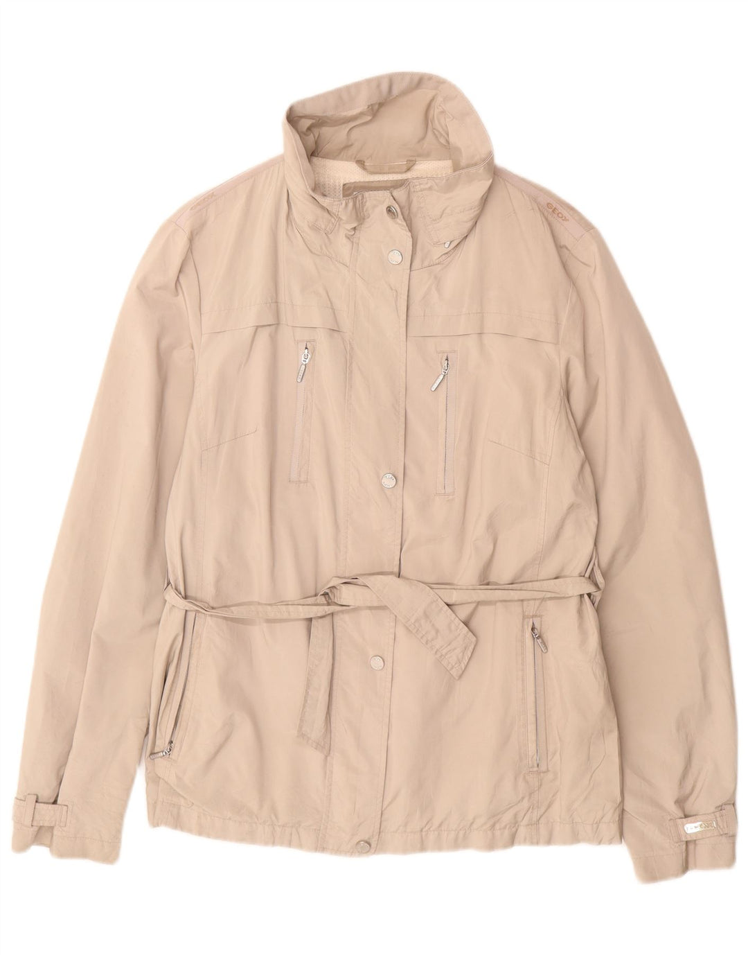 Geox ženska jakna Respira Utility UK 14 veliki bež poliester