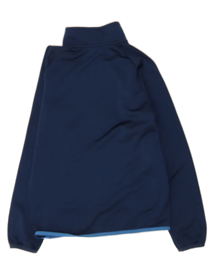 ADIDAS Boys Tracksuit Top Jacket 9-10 Years Navy Blue Colourblock Vintage Adidas and Second-Hand Adidas from Messina Hembry 