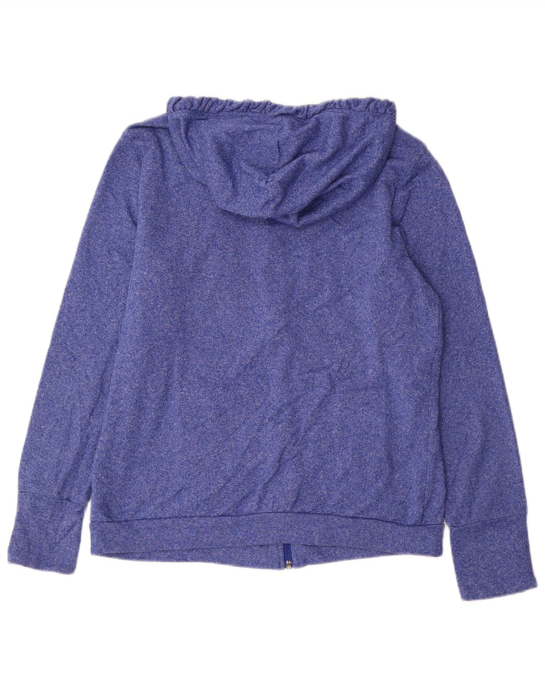 REEBOK Ženski pulover s kapuljačom na patentni zatvarač UK 16/18 Veliki plavi poliester