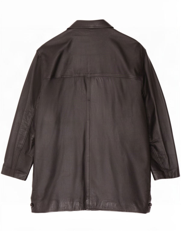 Vintage muški kožni kaput UK 42 XL crni
