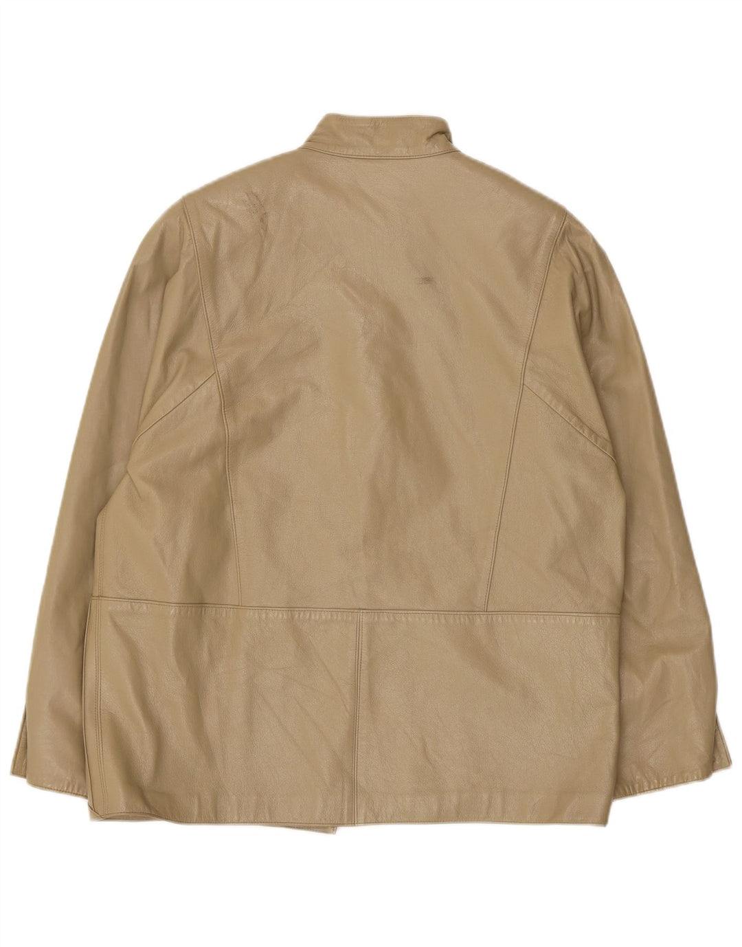 Vintage ženska kožna jakna IT 46 Large Beige Leather