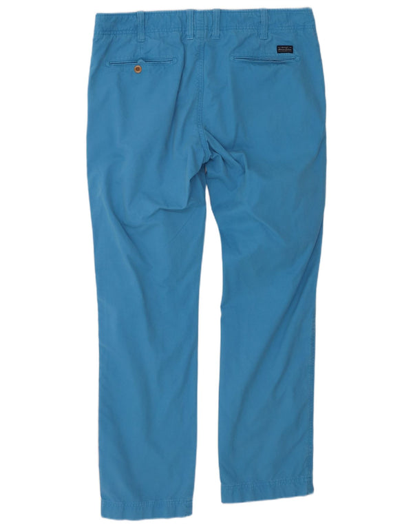 GANT Muške Soho uske chino hlače niskog struka W36 L32 Plavi pamuk