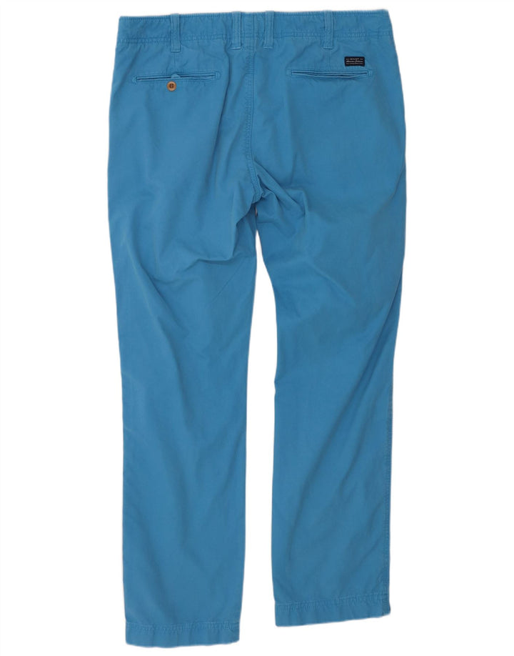 GANT Muške Soho uske chino hlače niskog struka W36 L32 Plavi pamuk