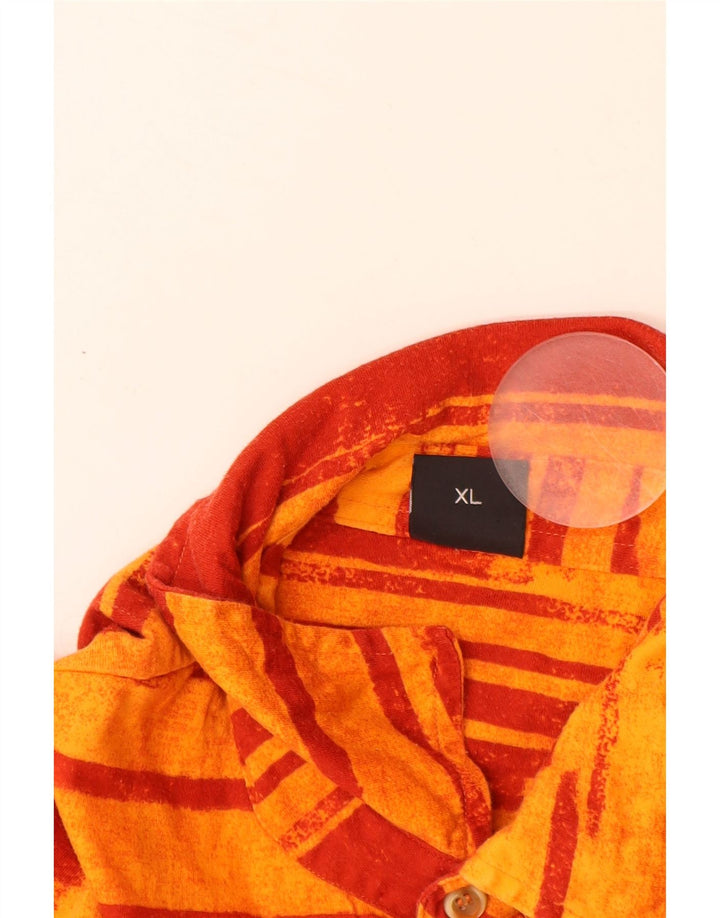 HUGO BOSS Muška pulover majica kratkih rukava XL, pamuk na narančaste pruge