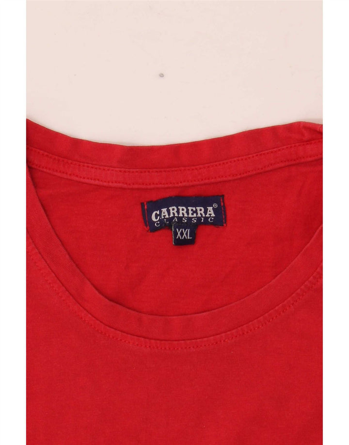 Carrera muška majica kratkih rukava 2XL, crveni pamuk