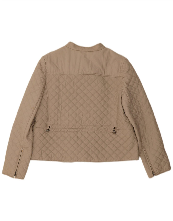 Hobbs ženska prošivena jakna UK 16 Large Beige Cotton