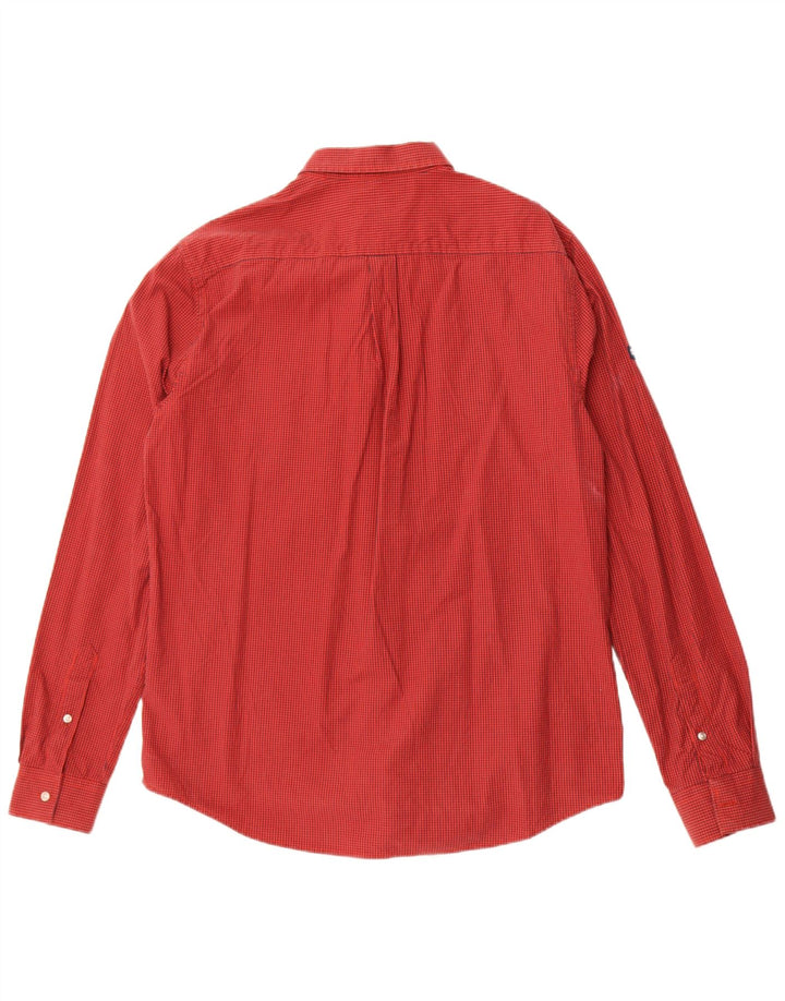 Superdry muška majica standardnog kroja XL crveni pamuk od ginghama