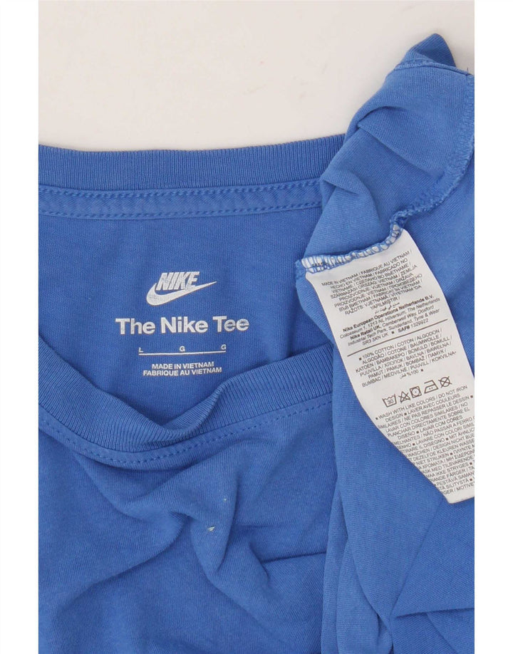 Nike Muška majica kratkih rukava Large Blue Cotton