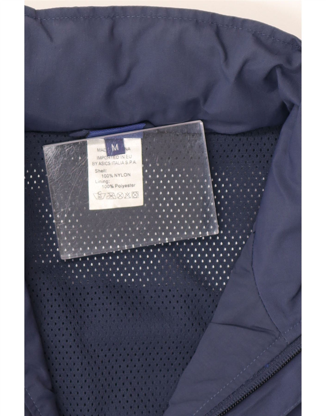 ASICS muška gornja jakna trenirke s grafičkim motivima srednje tamnoplave boje