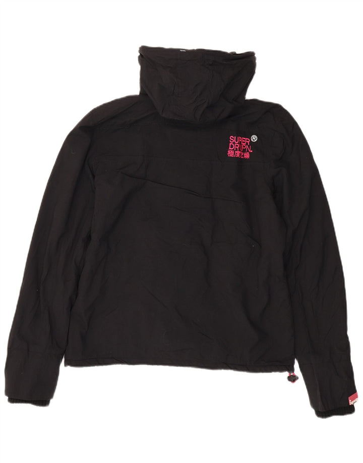 SUPERDRY ženska jakna vjetrovka s kapuljačom UK 14 srednje crna