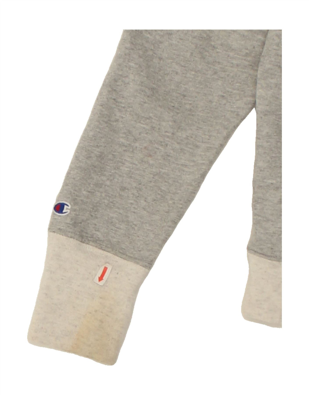 CHAMPION Womens Graphic Sweatshirt Jumper UK 10 Small Grey Vintage Champion and Second-Hand Champion from Messina Hembry 