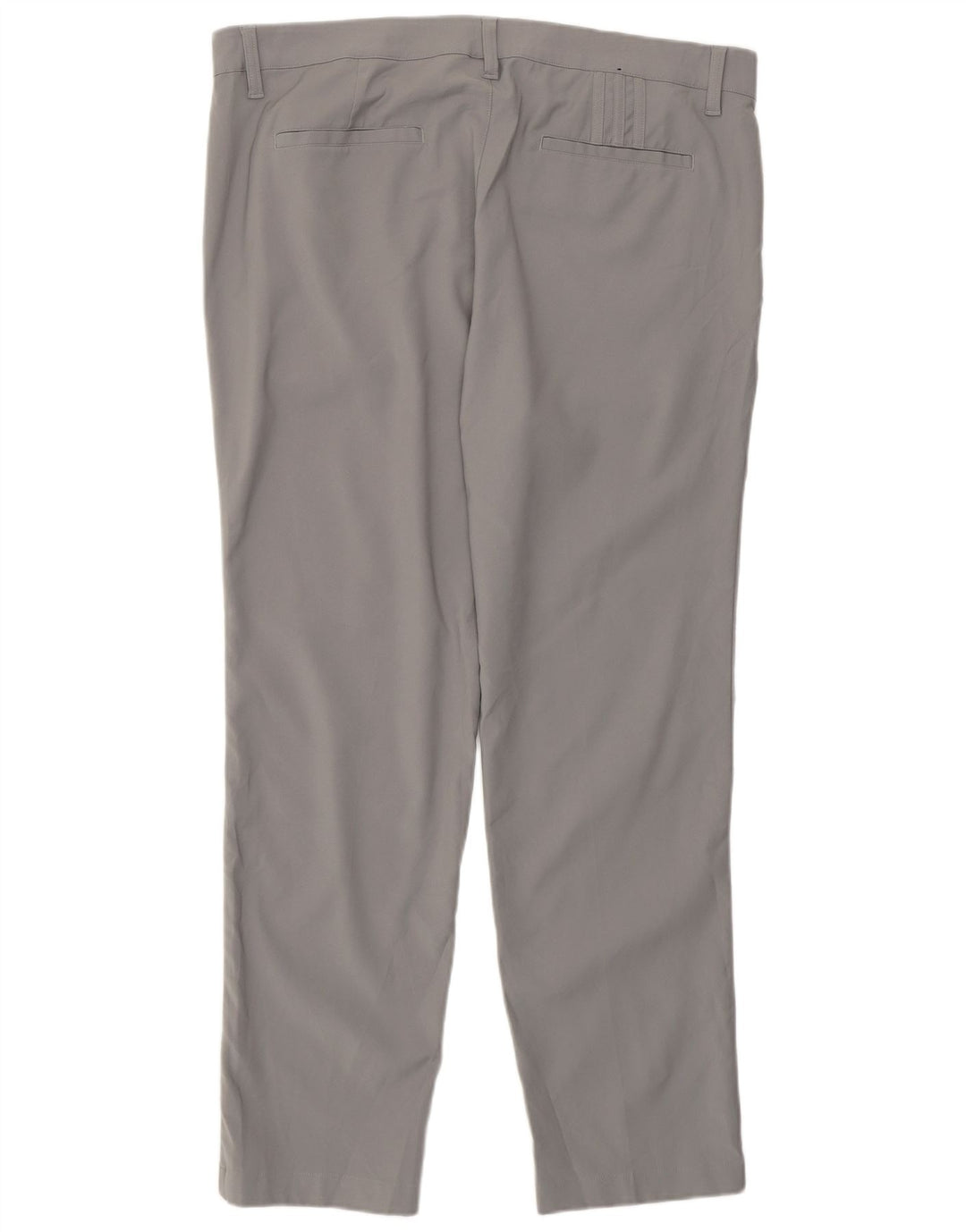 Adidas muške uske chino hlače W36 L30 sivi poliester