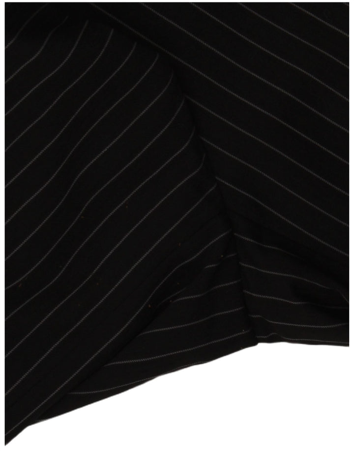 Kartel muška jakna sako s 2 gumba UK 48 4XL crni poliester na pruge