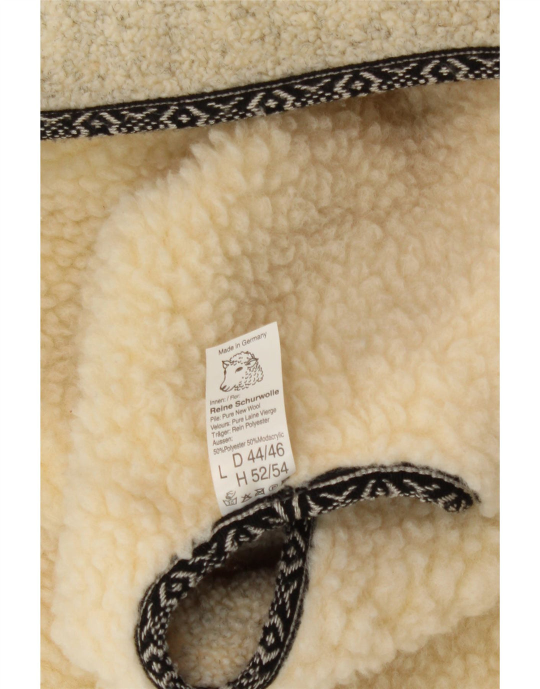 VINTAGE muška šerpa majica IT 52/54 XL bež nova vuna