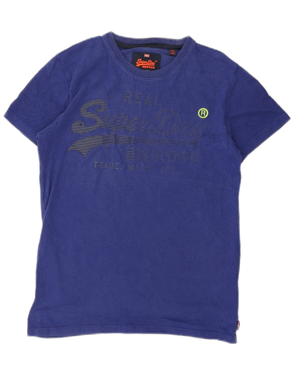 Superdry muška majica kratkih rukava s grafičkim motivima, mali plavi pamuk