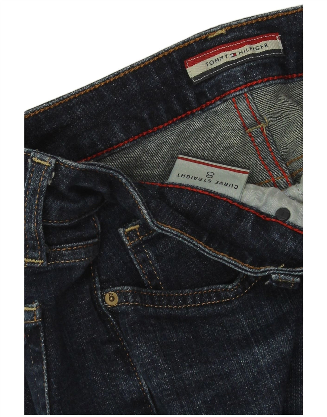 Tommy Hilfiger Ženske Curve Straight traperice US 8 Medium W30 L33 Blue