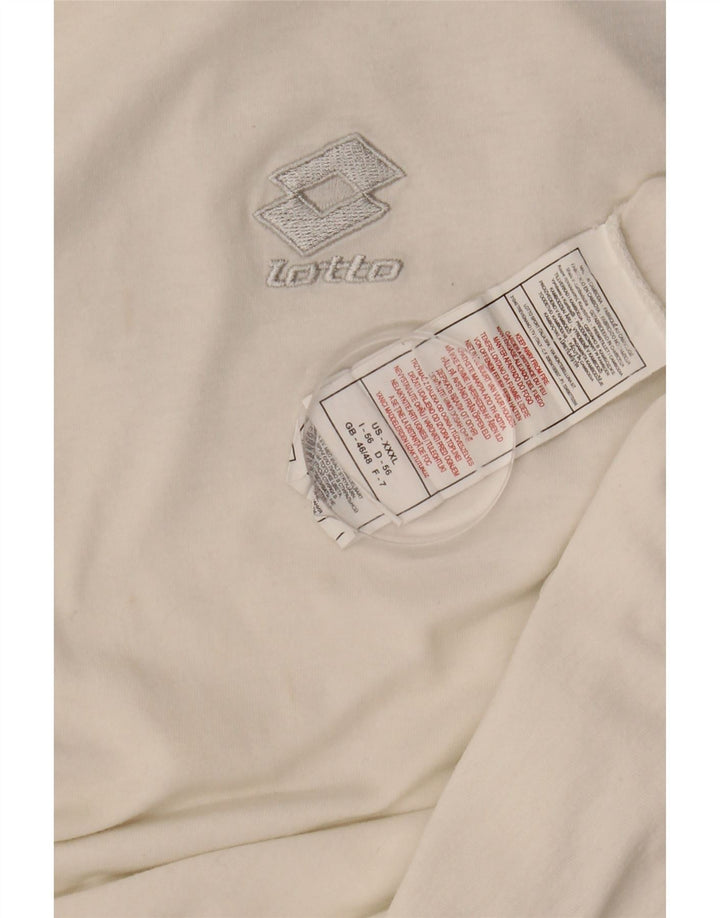 LOTTO muška majica kratkih rukava UK 46/46 3XL bijeli pamuk u boji