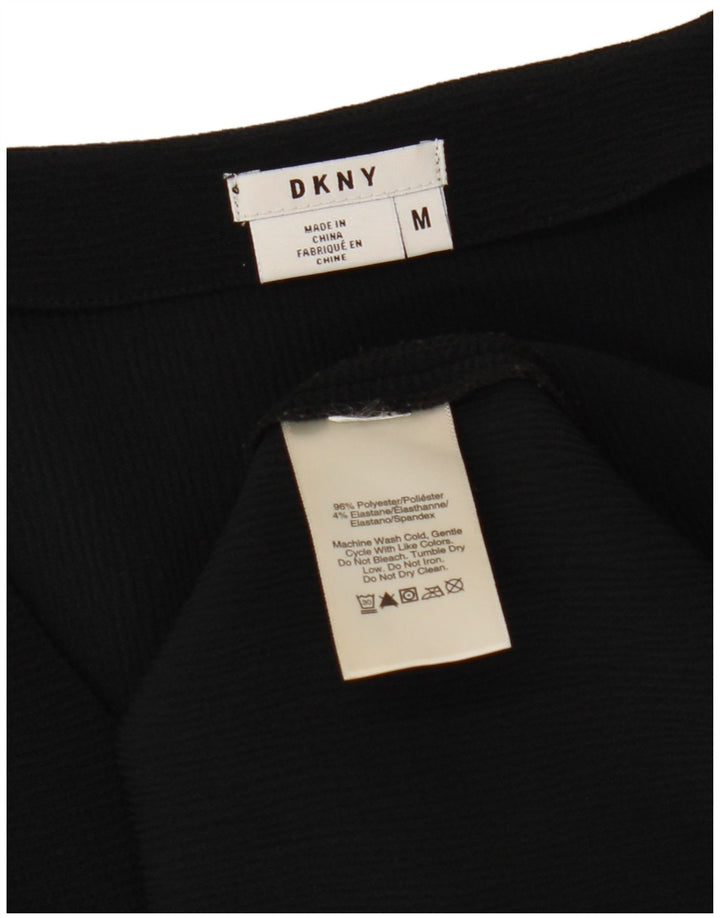 Dkny ženska majica dugih rukava UK 14 Srednji crni poliester