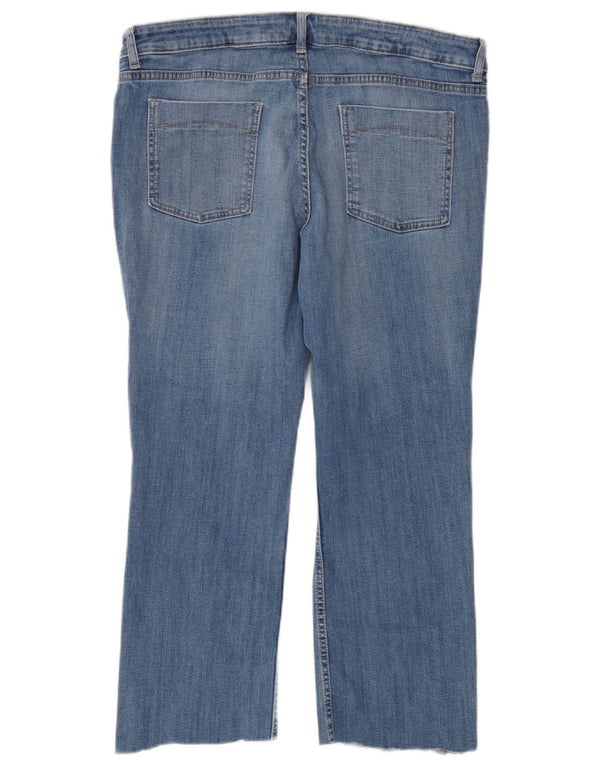 Marks & Spencer ženske indigo crop uske traperice UK 18 XL W38 L25 plava