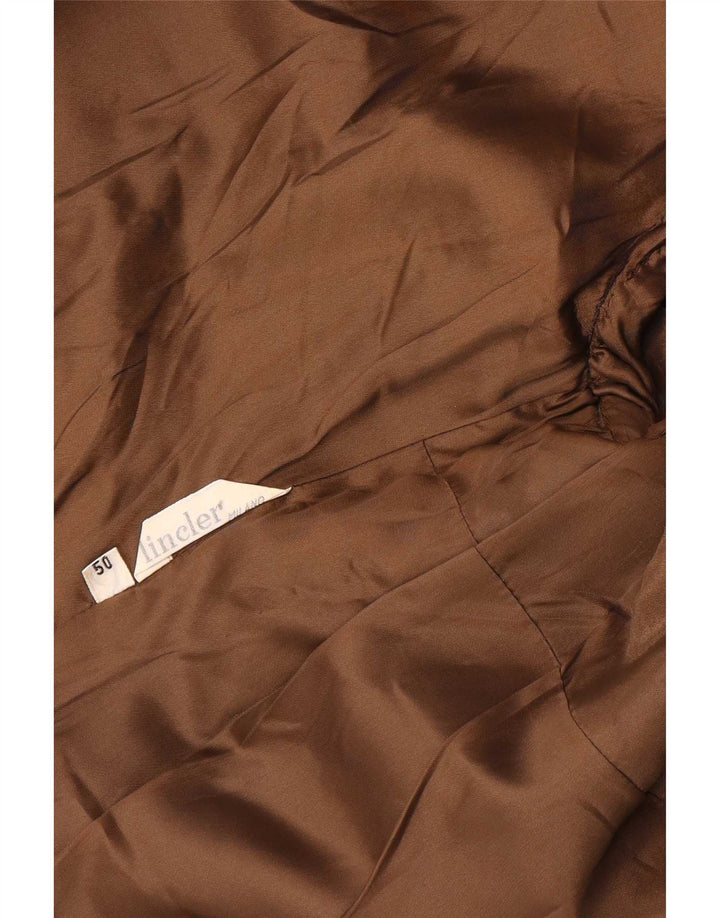Vintage ženska jakna sa 3 gumba IT 50 XL smeđa