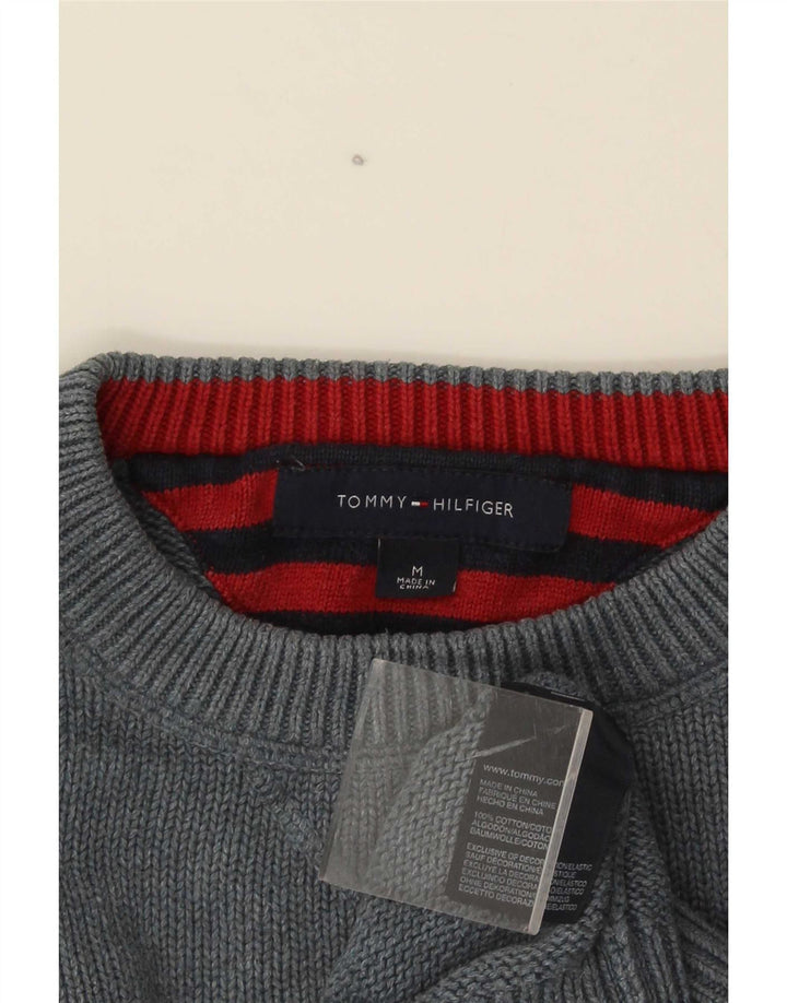 Tommy Hilfiger muški džemper s okruglim izrezom, srednje sivi pamuk