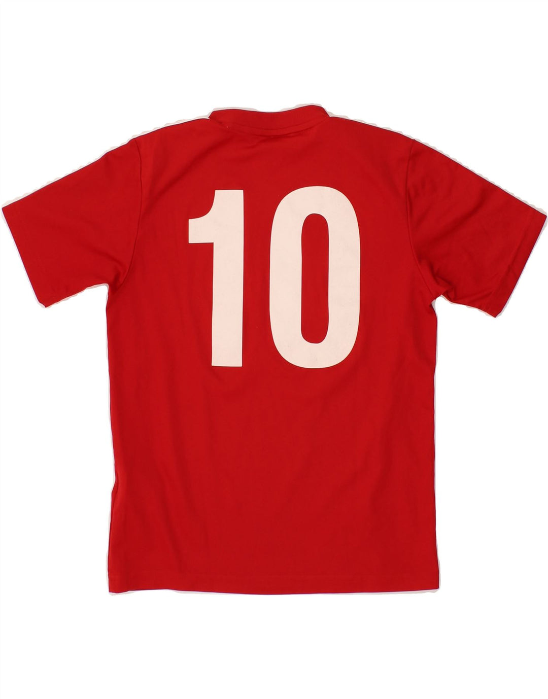 ADIDAS Boys Climalite Graphic T-Shirt Top 9-10 Years Red Polyester Vintage Adidas and Second-Hand Adidas from Messina Hembry 
