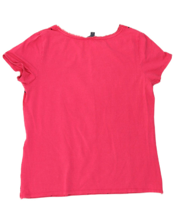 Tommy Hilfiger Ženska majica kratkih rukava s grafičkim motivima UK 14 Large Pink Geometric
