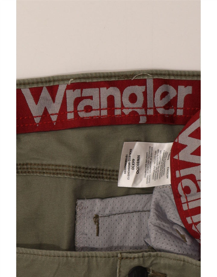 WRANGLER Muške ravne kargo hlače W44 L30 Zeleni pamuk