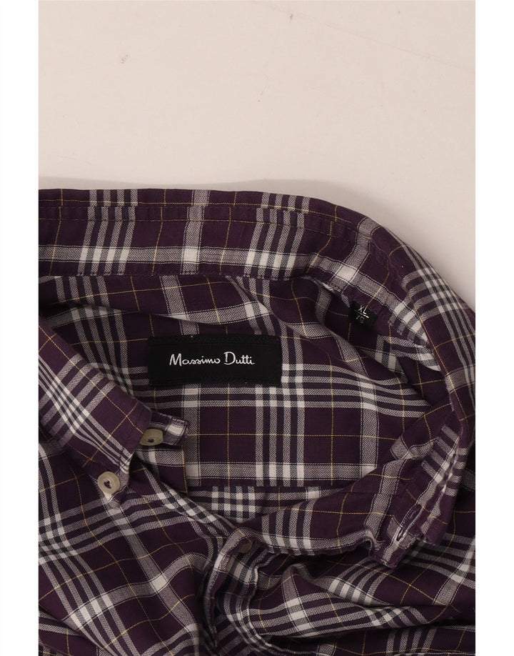 Massimo Dutti muška košulja XL ljubičasta karirana
