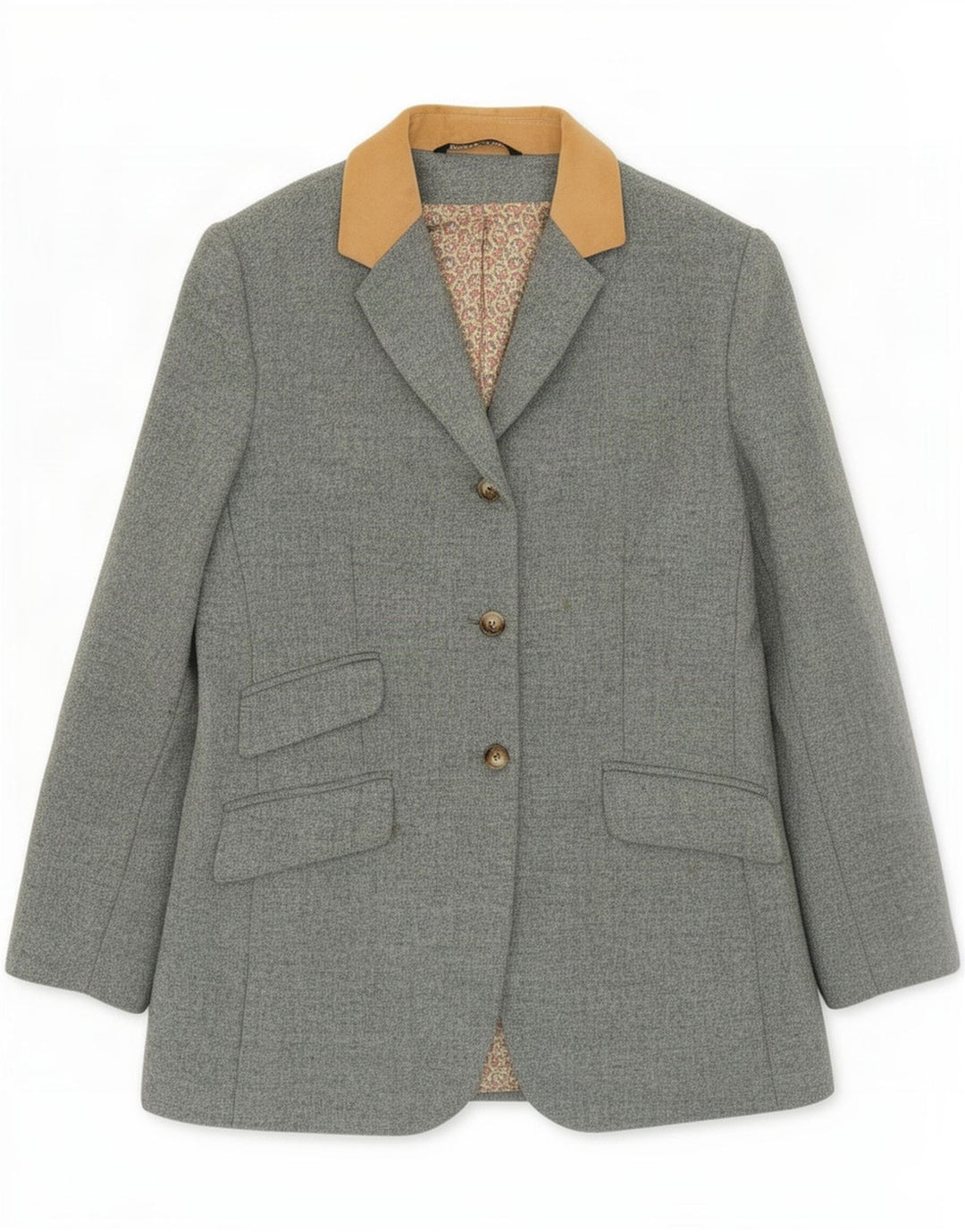 Laura Ashley Ženska jakna s 3 gumba UK 16 Velika plava riblja kost