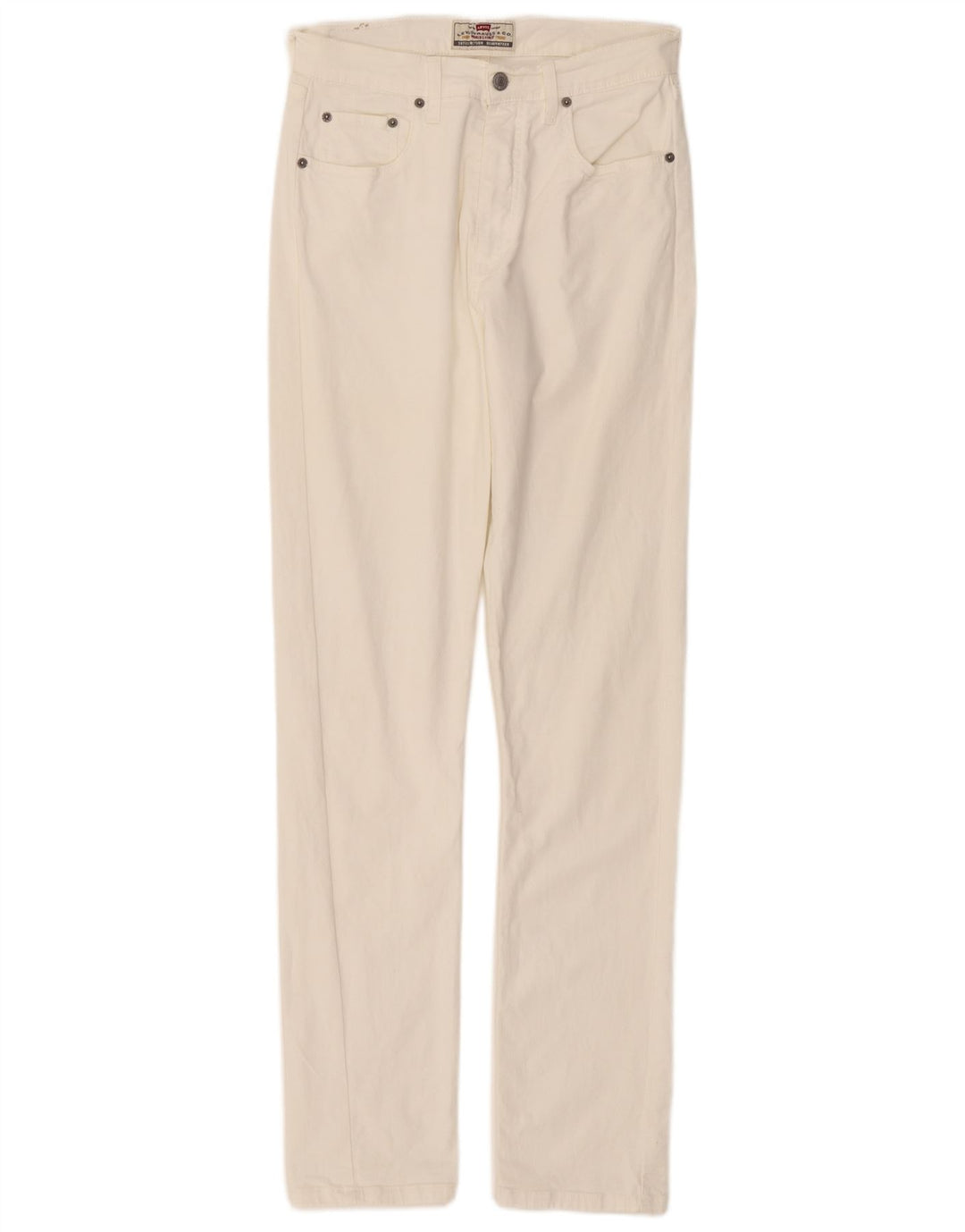 Ravne traperice Levi's 475 W33 L32 bijeli pamuk