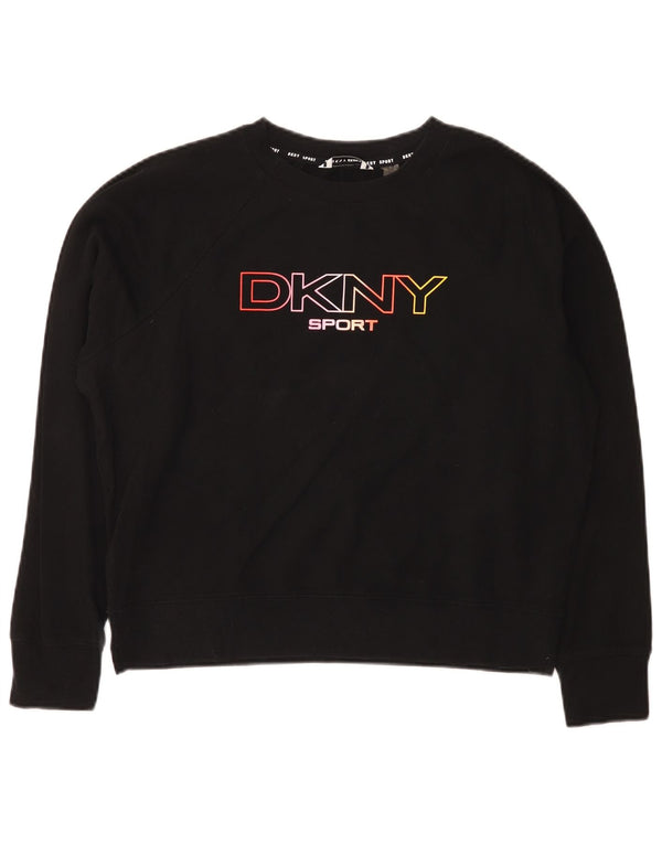 Dkny Ženska prekomjerna majica s grafičkim motivima UK 6 XS Crni pamuk