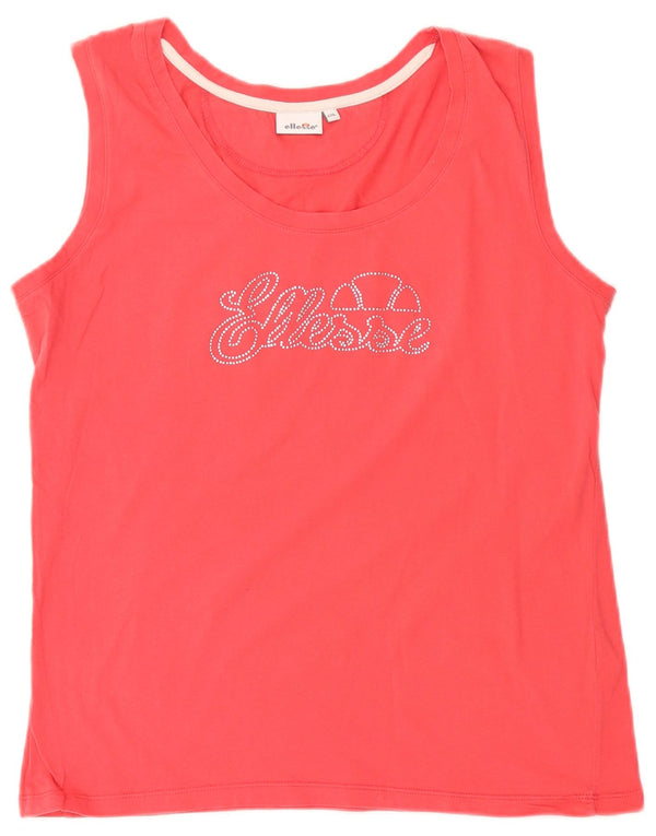 Ellesse ženski gornji dio prsluka s grafičkim motivima UK 20 2XL, ružičasti pamuk