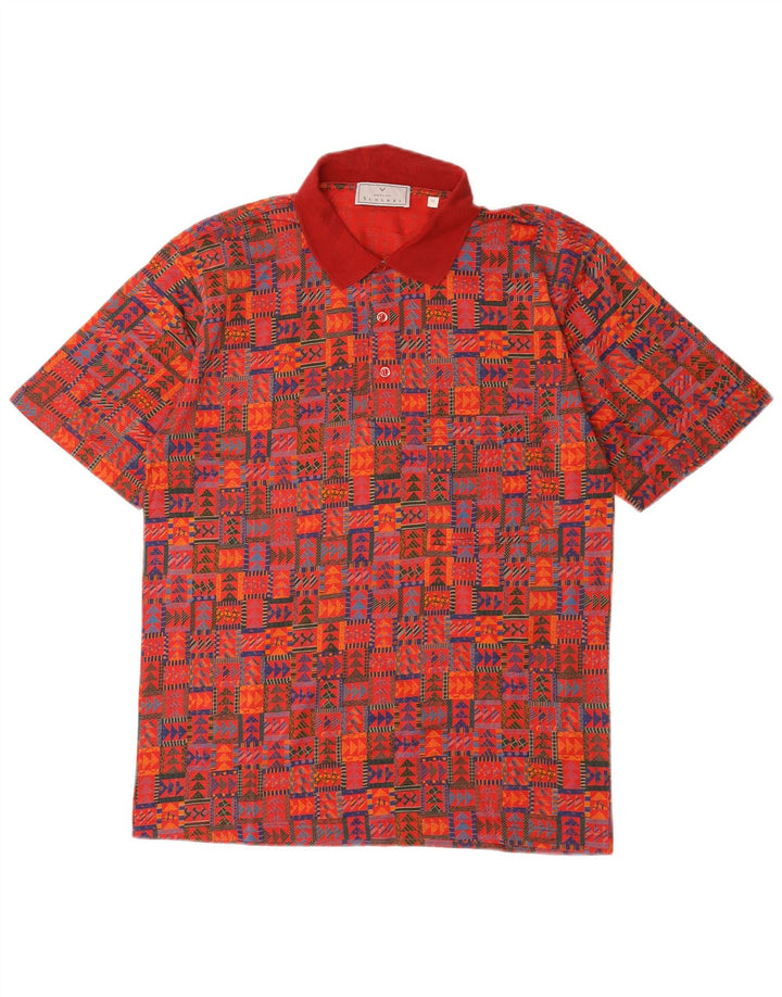 Scolari muška polo majica srednje crvene geometrije