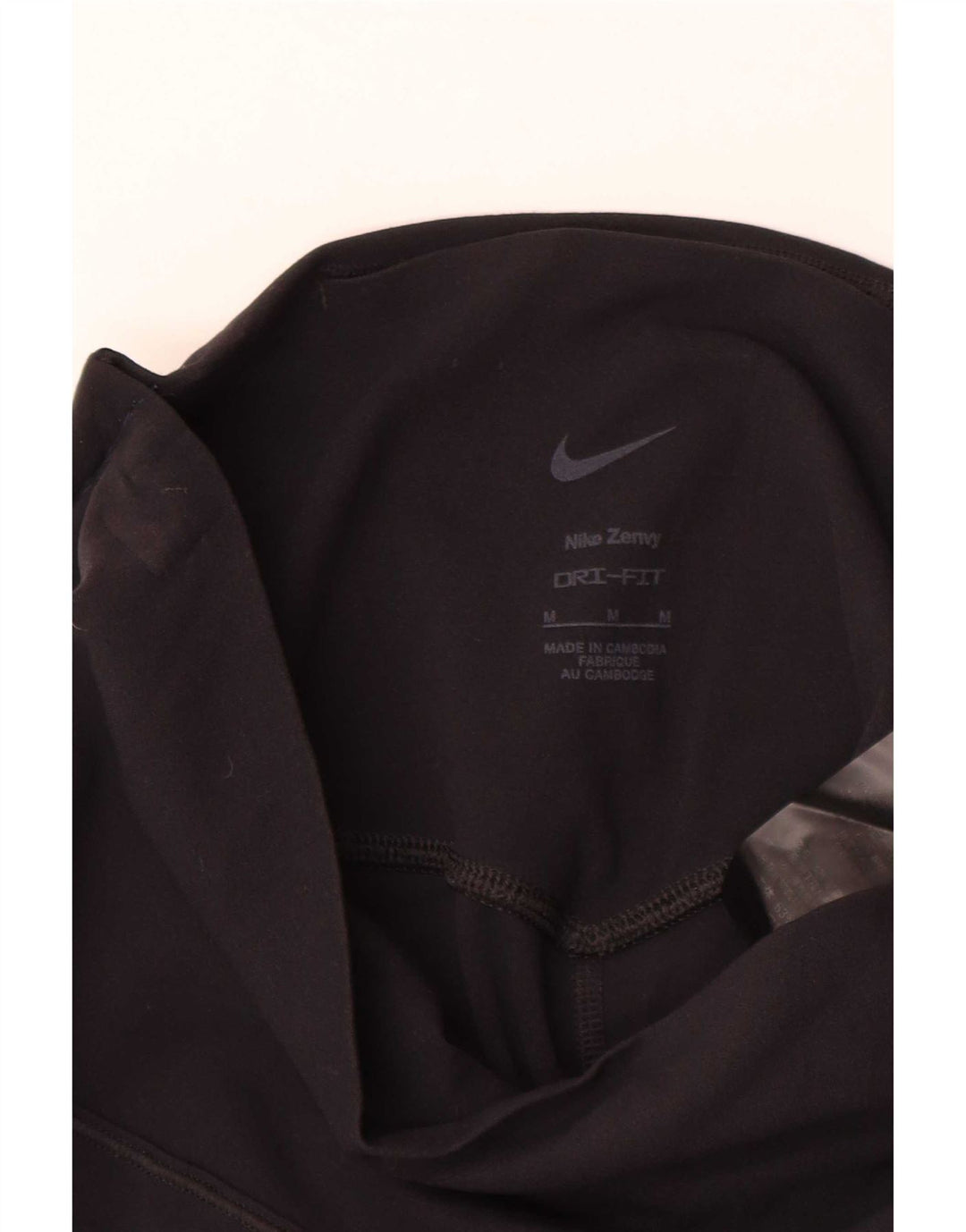 Nike Ženske Dri Fit Leggings UK 12 srednje crne najlonske