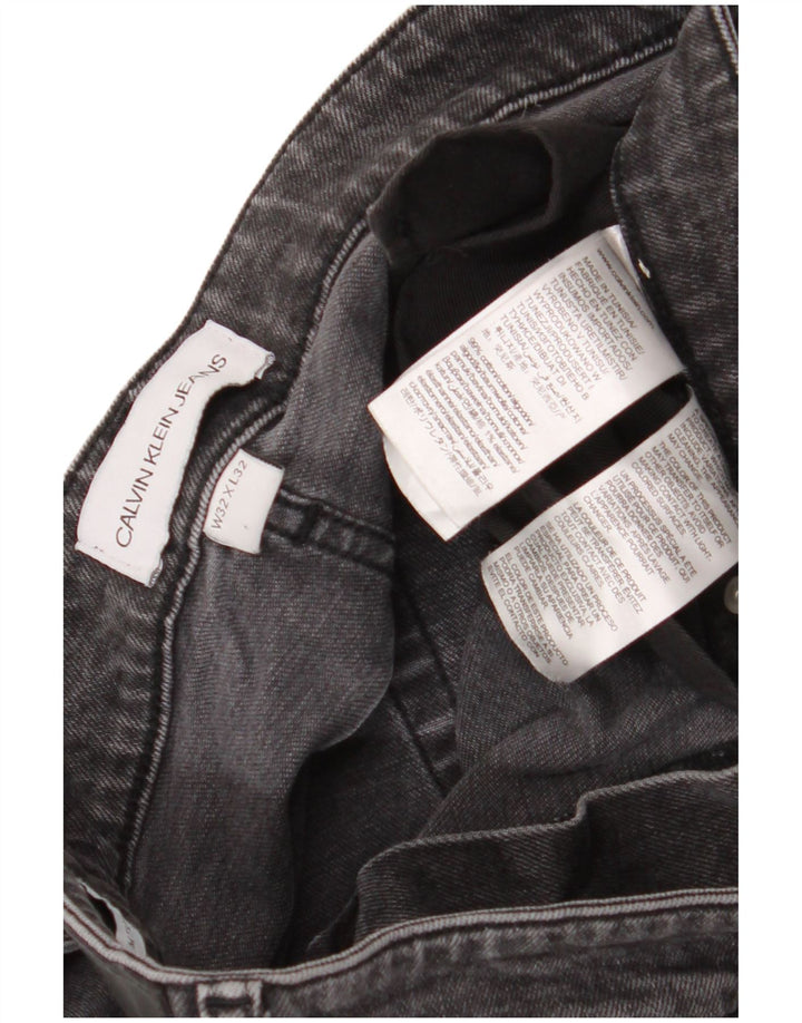 Calvin Klein Muške uske traperice W32 L32 Sivi pamuk