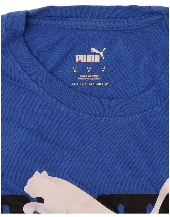 PUMA muška majica s grafičkim motivima, srednje plava