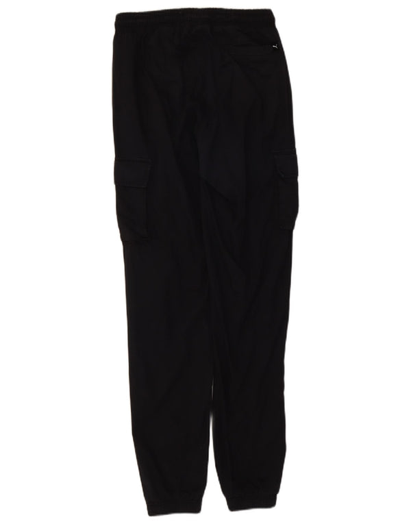 Puma muške grafičke joggers Cargo hlače male W27 L31 crni pamuk