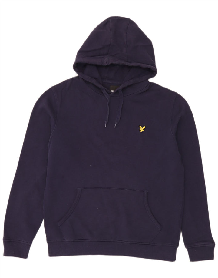 Lyle & Scott muška majica s kapuljačom Srednje tamnoplavi pamuk