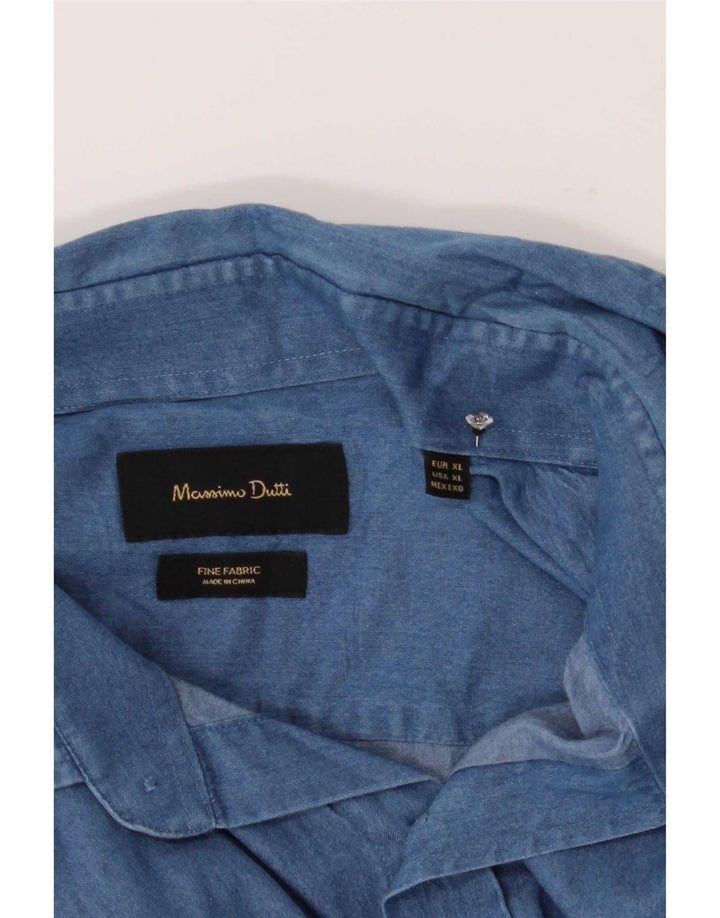 Massimo Dutti muška traper košulja XL tamnoplava