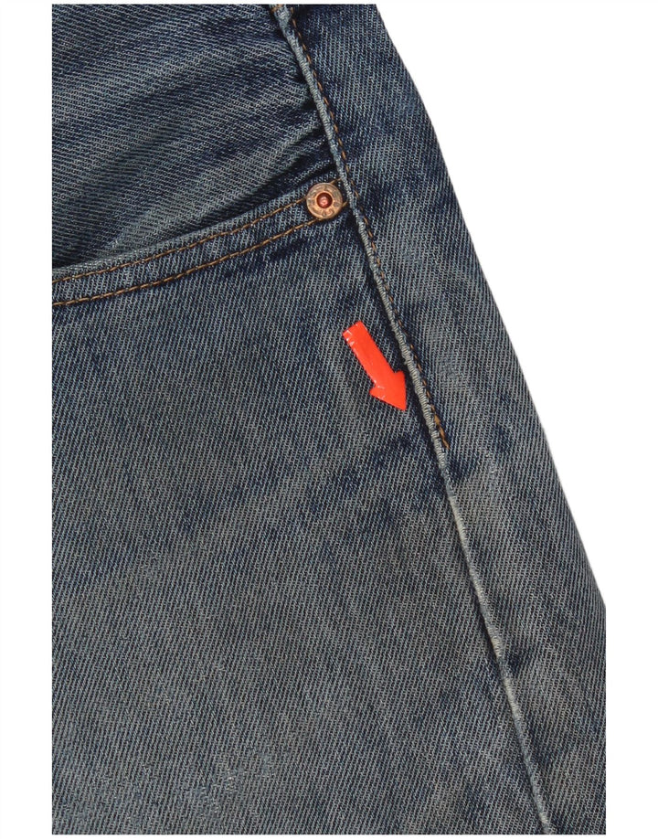 Levi's muške 505 ravne traperice s oštećenjem W33 L30, plavi pamuk