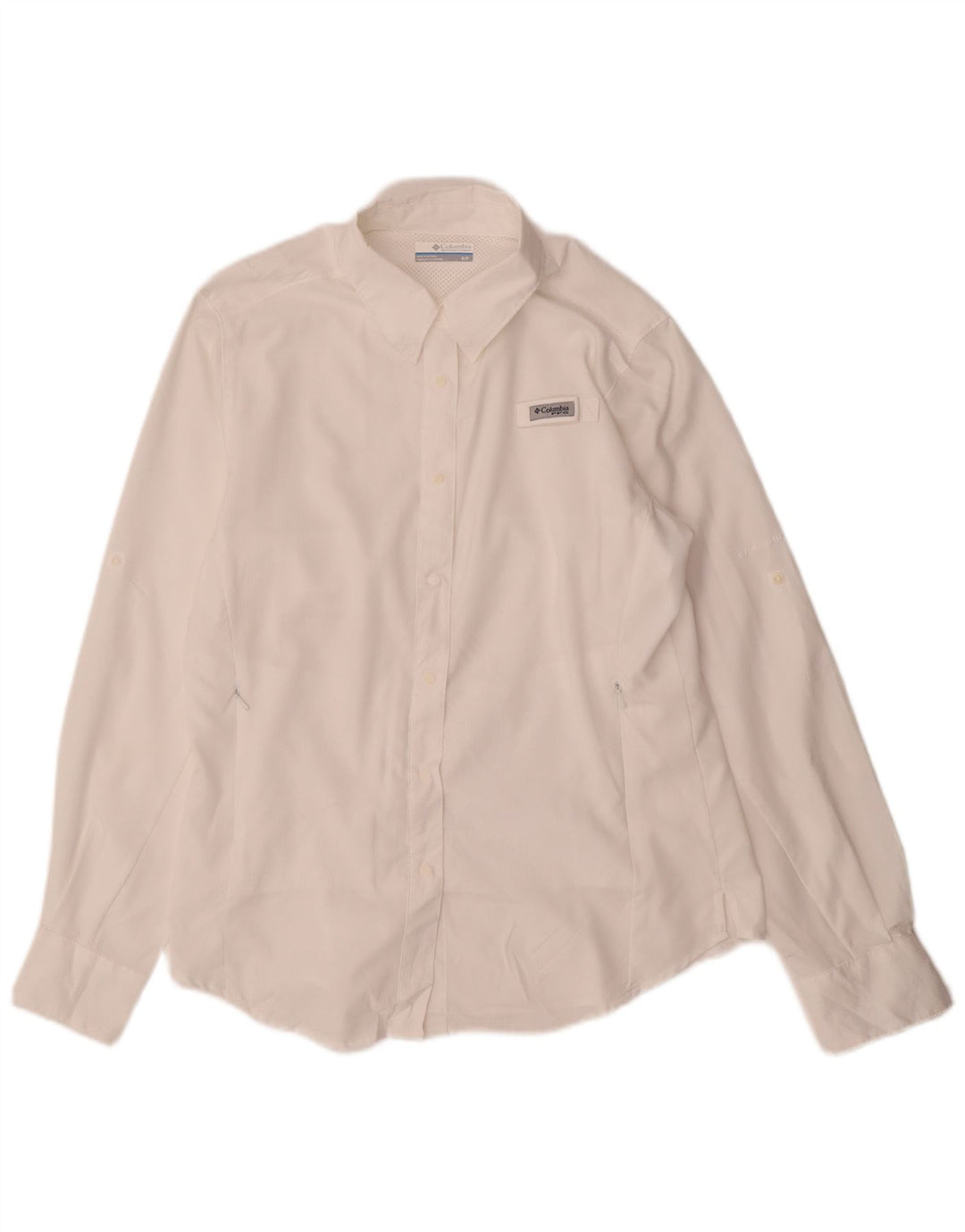 Columbia ženska prevelika košulja UK 10 Mala bijela