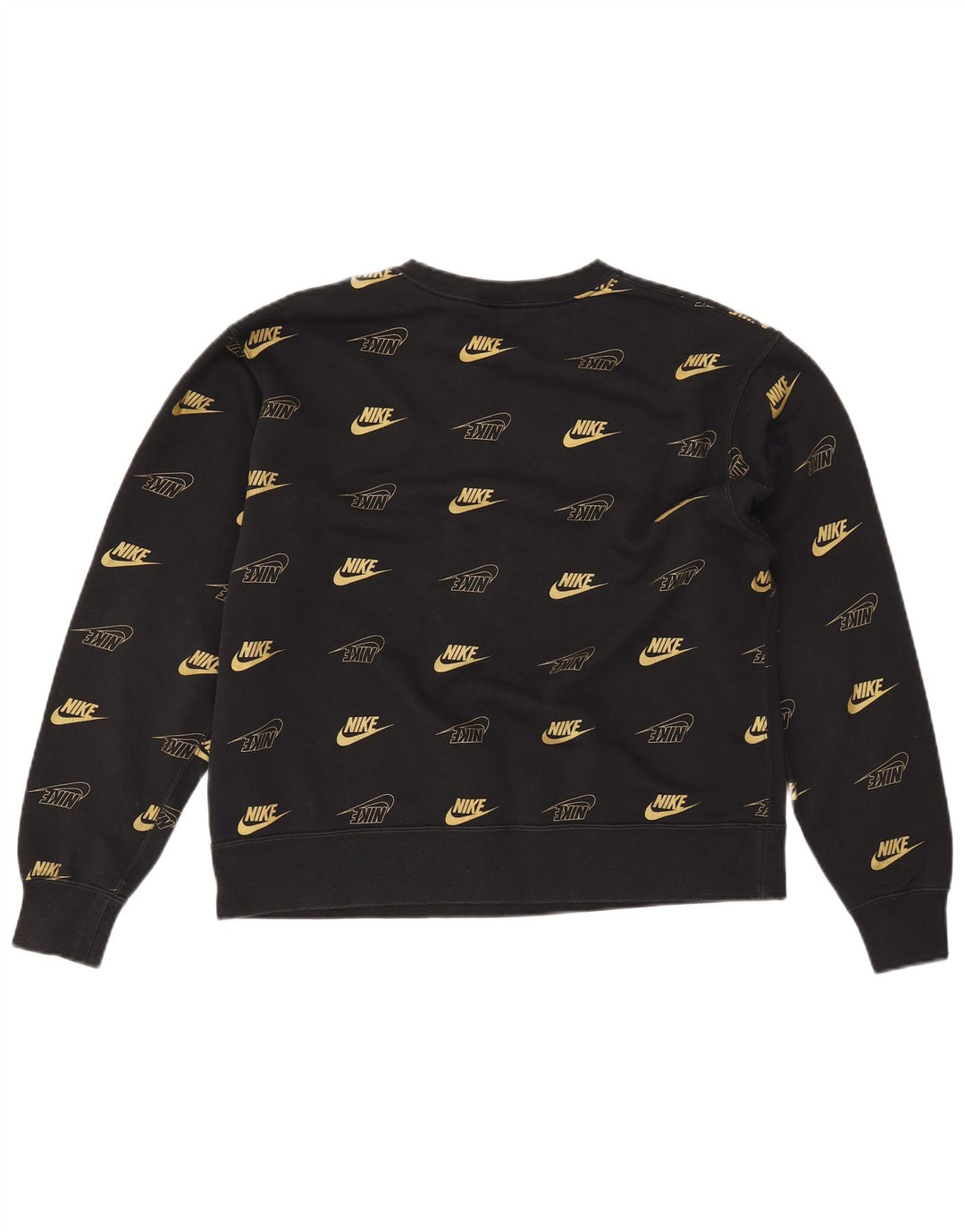 NIKE Ženski džemper s grafičkim motivima UK 14 Srednji crni pamuk