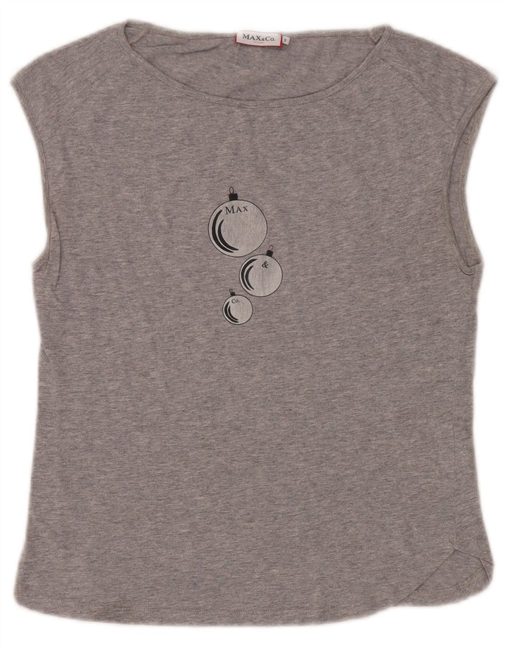 Max & Co. Ženski grafički prsluk UK 10 Small Grey