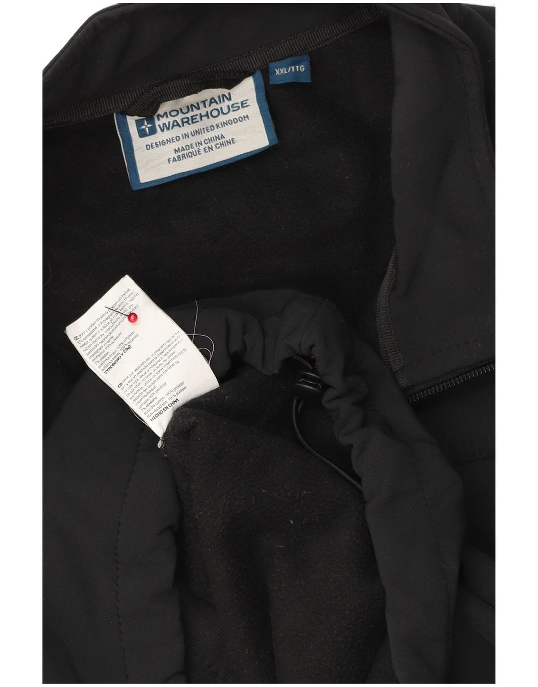 MOUNTAIN WAREHOUSE muška vjetrovka jakna UK 44 2XL crni poliester