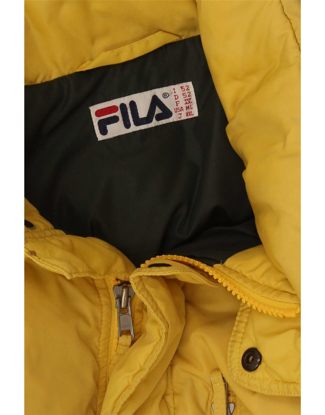 Fila muška podstavljena jakna UK 38 srednje žute boje