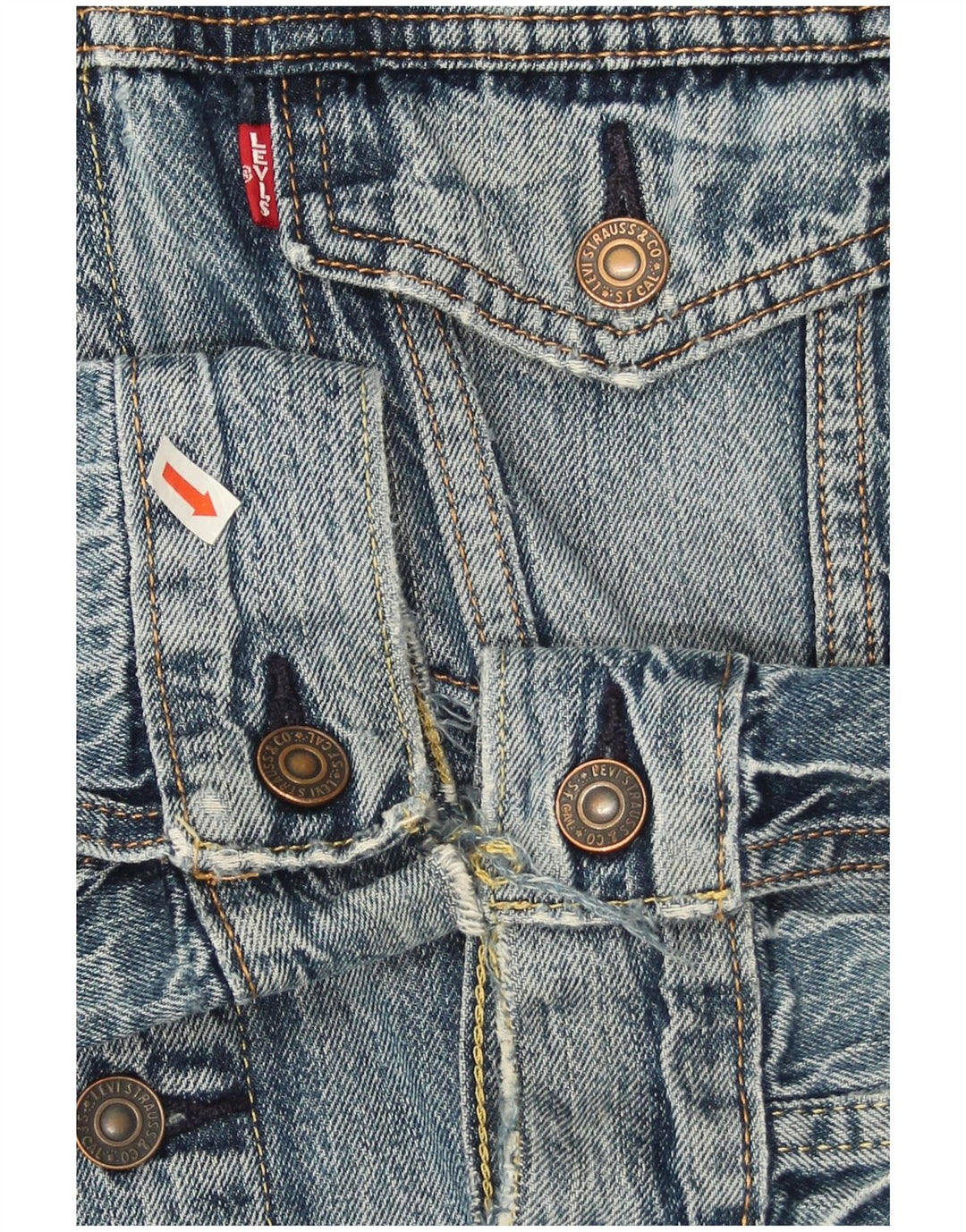 Levi's muška traper jakna UK 38 srednje plavi pamuk